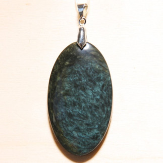 Pendentif en Obsidienne Manto Huichol du Mexique – Pierre Naturelle Unique