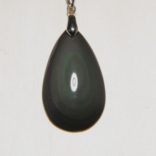 Pendentif en obsidienne œil céleste