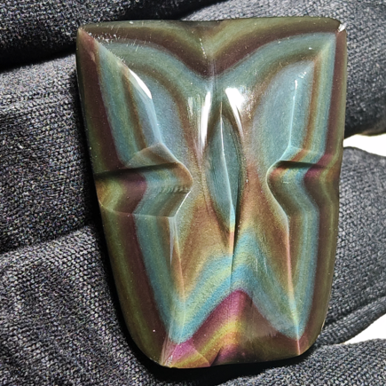 Papillon en obsidienne œil céleste