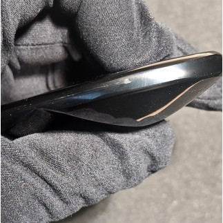 Double cœur en obsidienne arc-en-ciel du Mexique – Pierre naturelle unique