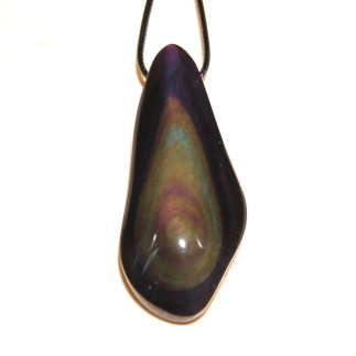 Pendentif en obsidienne œil céleste