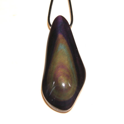 Pendentif en obsidienne œil céleste