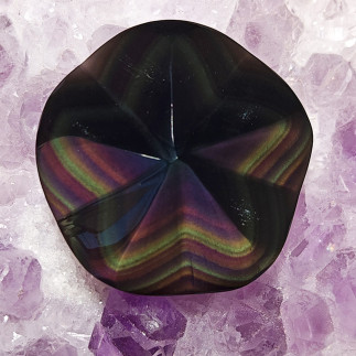 Etoile en obsidienne arc-en-ciel