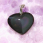 Pendentif cœur en obsidienne arc-en-ciel