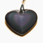 Pendentif cœur en obsidienne arc-en-ciel