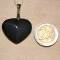 Pendentif cœur en obsidienne arc-en-ciel