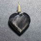 Pendentif cœur en obsidienne Pendentif cœur en obsidienne