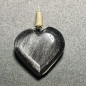 Pendentif cœur en obsidienne Pendentif cœur en obsidienne