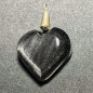 Pendentif cœur en obsidienne Pendentif cœur en obsidienne