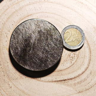 Cabochon Obsidienne Argentée 51 mm | Pierre naturelle du Mexique