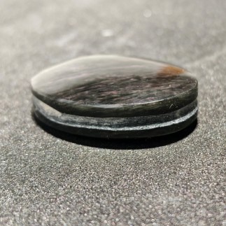 Cabochon en Obsidienne Manto Huichol du Mexique – 22 mm – Pierre pour Créateurs