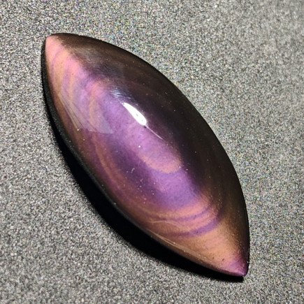 Cabochon en obsidienne œil céleste | Reflets violets profonds