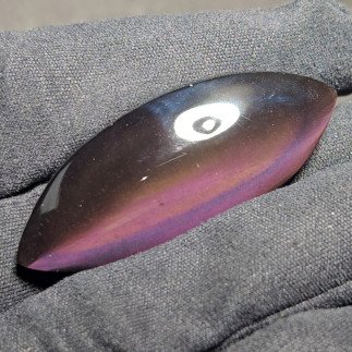 Cabochon en obsidienne œil céleste | Reflets violets profonds