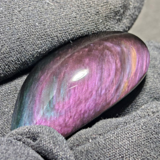 Pendentif en Obsidienne Manto Huichol du Mexique – Pièce Artisanale