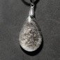Pendentif en obsidienne argentée