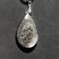 Pendentif en obsidienne argentée