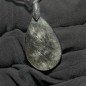 Pendentif en obsidienne argentée