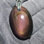 Pendentif en obsidienne arc-en-ciel
