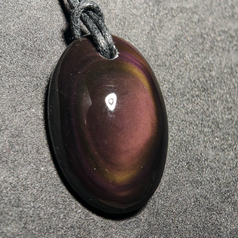 Pendentif en obsidienne arc-en-ciel