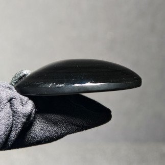 Pendentif en obsidienne arc-en-ciel naturelle du Mexique